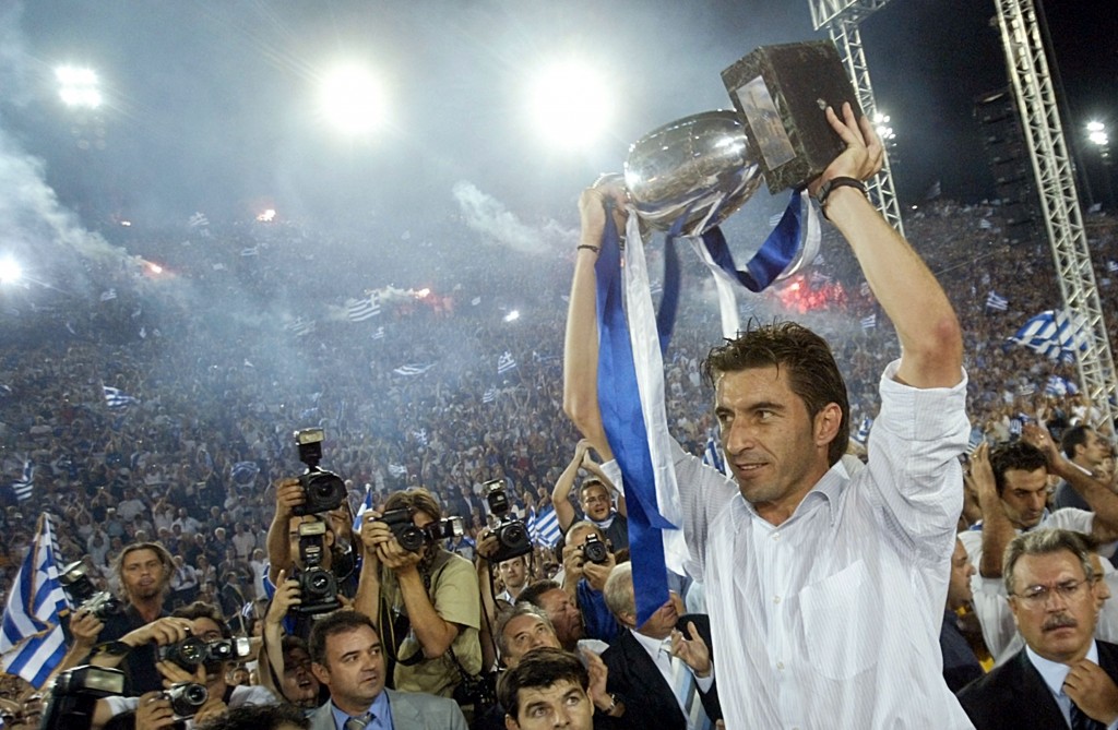 Kreikka sekosi Euroopan mestaruudesta 2004 (Getty Images)