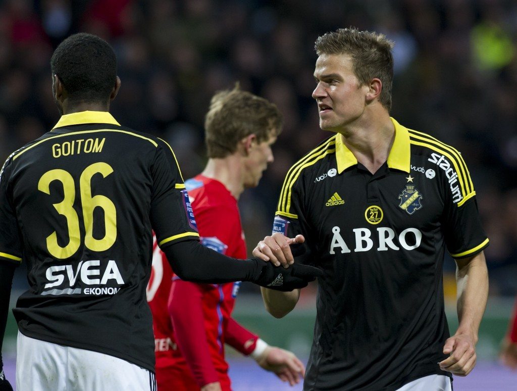 Eero Markkanen on pelannut hyvän kevätkauden AIK:ssa. Mies pelaa ainoastaan Liettua-ottelun Huuhkajissa. (Alloverpress)