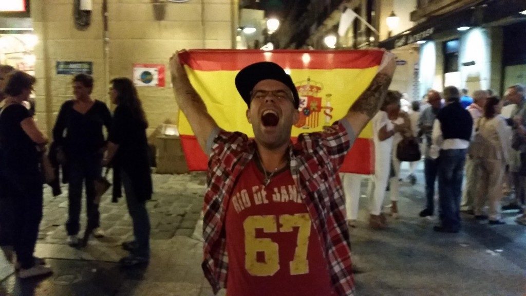 Tuli opittua, ettei Baskimaassa ei Espanjan lippua pahemmin arvosteta