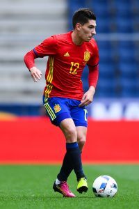 SALZBURG, AUSTRIA - JUNE 01: Hector Bellerin of Spain runs with the ball during an international friendly match between Spain and Korea at the Red Bull Arena stadium on June 1, 2016 in Salzburg, Austria. (Photo by David Ramos/Getty Images)