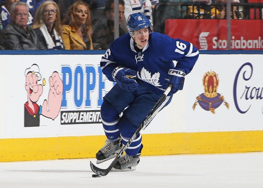 Huippulahjakas Mitch Marner kuuluu Maple Leafsin laadukkaaseen prospect pooliin. Kuva: Getty