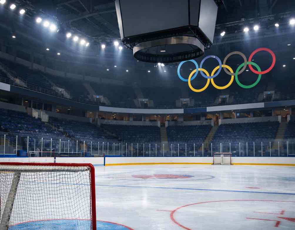 Jäähalli, maali, katsomo, areena, jääkiekko