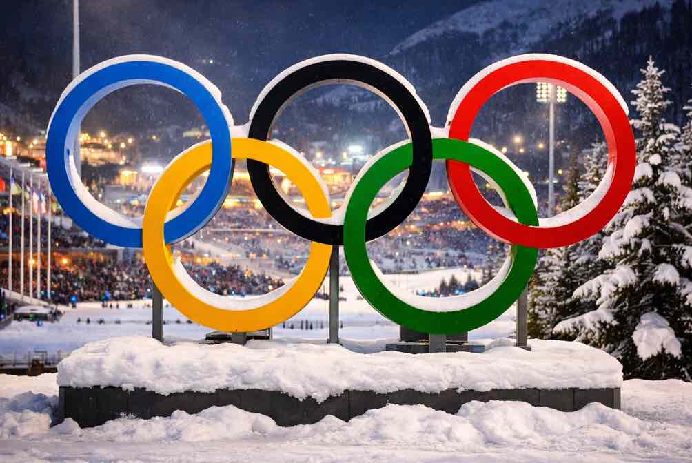 Olympiarenkaat, lumi, talvi